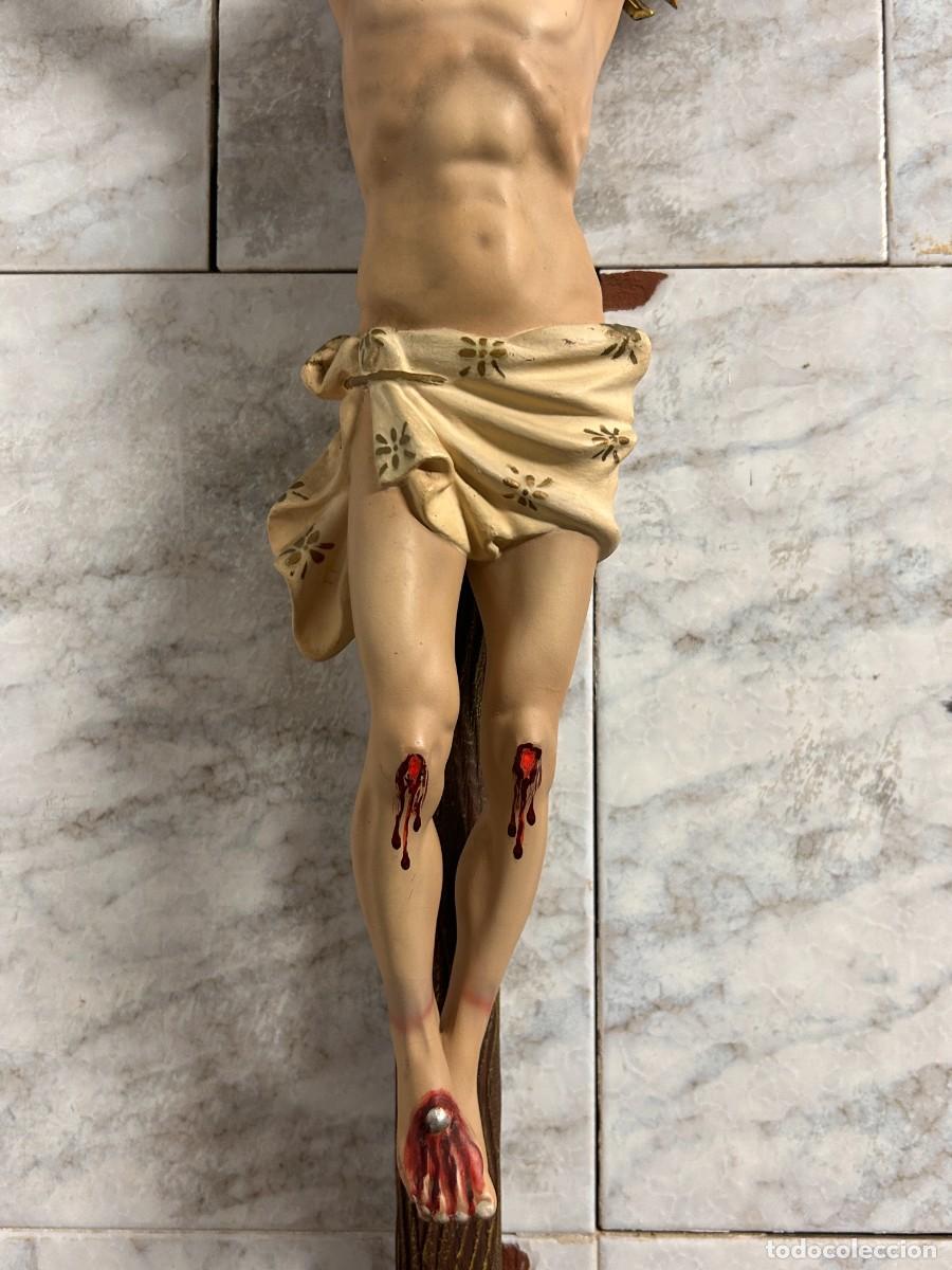 Antig&uuml;edades: Crucifijo antiguo 89 cm - Foto 5