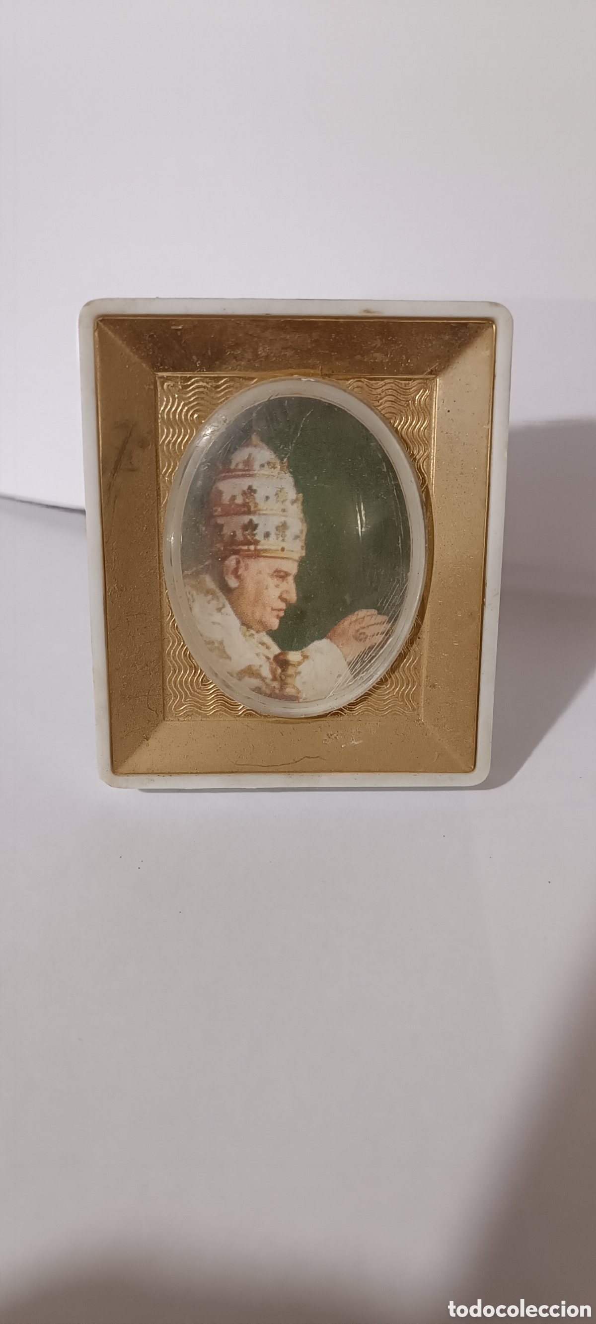 Antig&uuml;edades: Moni marco del Pap&aacute; Juan Pablo ll a&ntilde;os 80/90 hecho en Italia