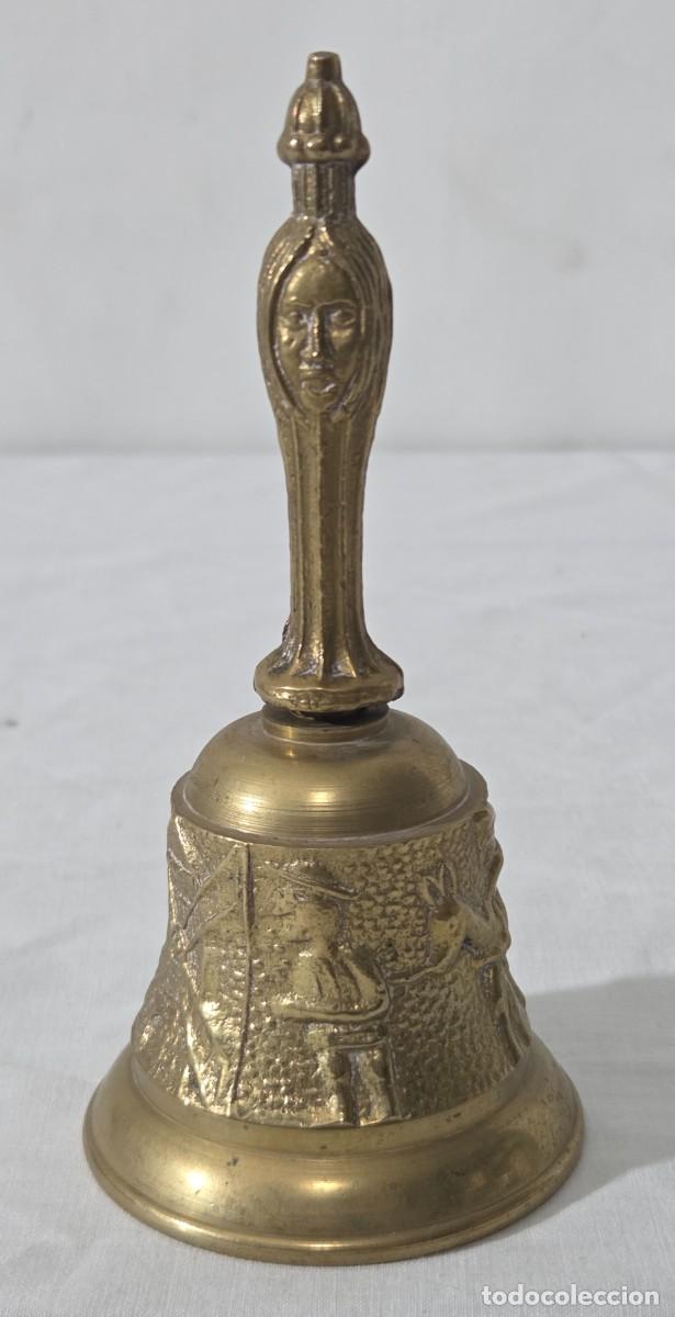 Antig&uuml;edades: Pareja de campanas de bronce del Quijote - Foto 11