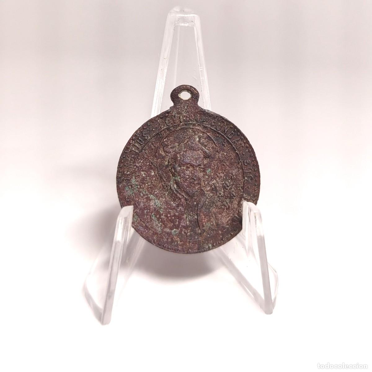 Antig&uuml;edades: Medalla religiosa / Colgante: SAN IGNACIO DE LOYOLA. M296