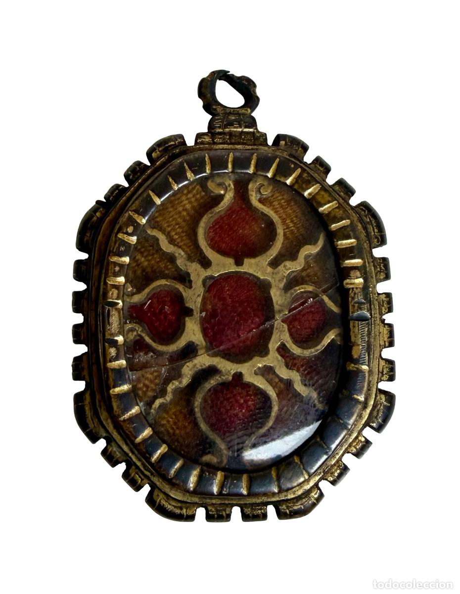 Antig&uuml;edades: Relicario Franc&eacute;s Renacentista, siglo XVI - XVII.