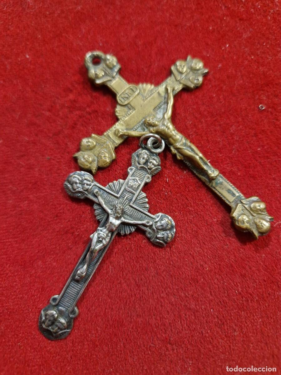 Antig&uuml;edades: Dos cruces de Rosario siglo XIX.