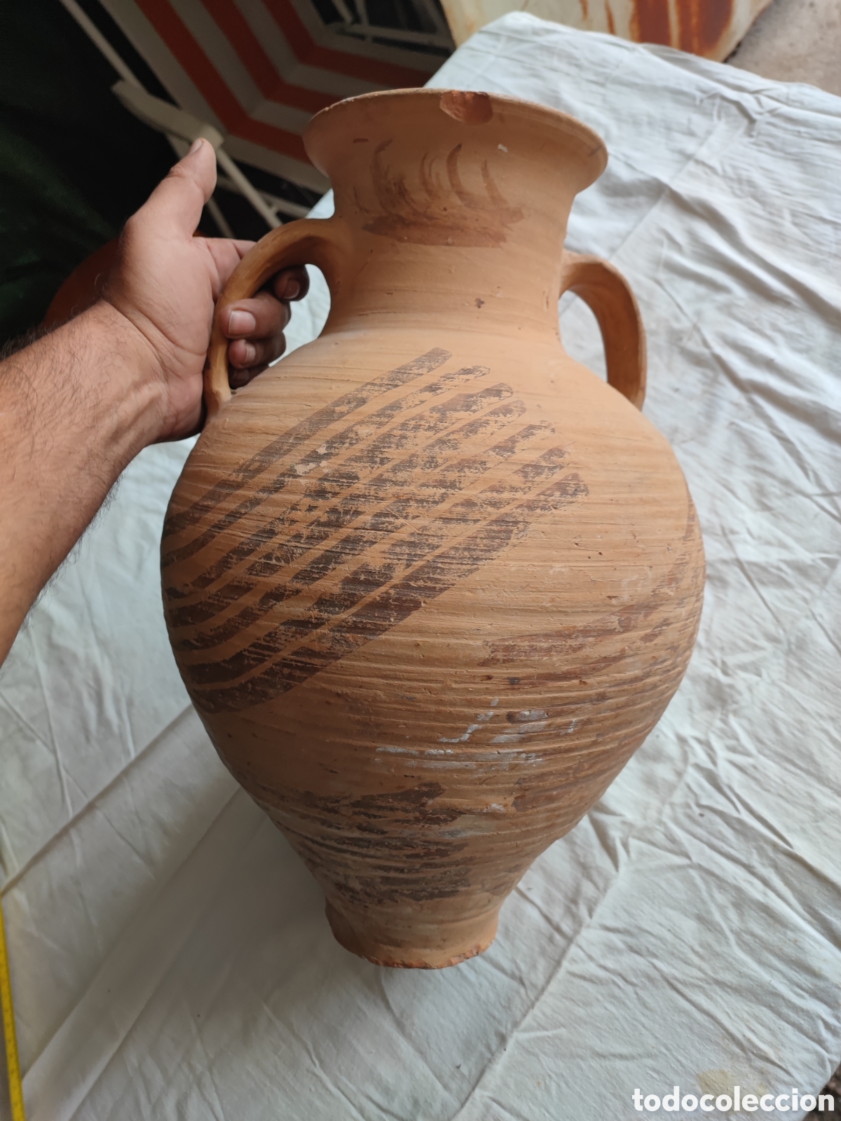 Antig&uuml;edades: ANTIGUO C&Aacute;NTARO DE TRAIGUERA BOCA ANCHA