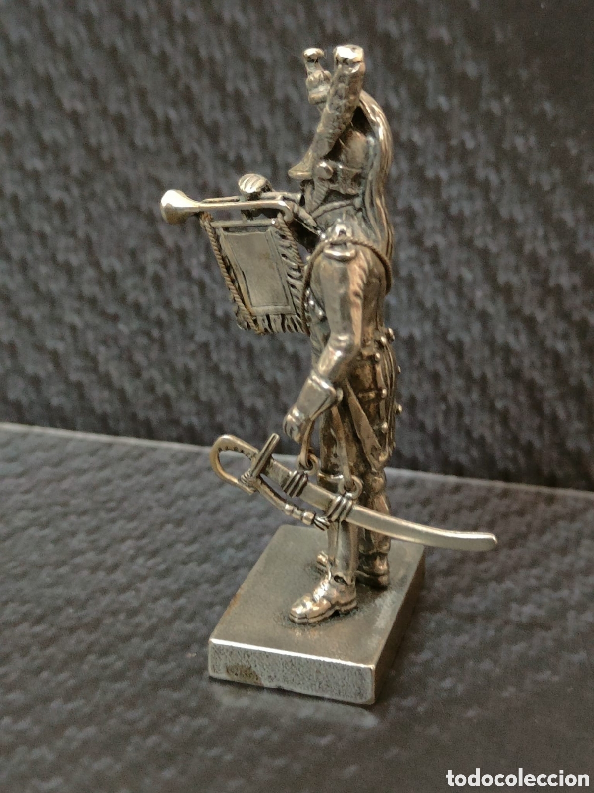Antig&uuml;edades: Miniatura Soldado franc&eacute;s plata de ley