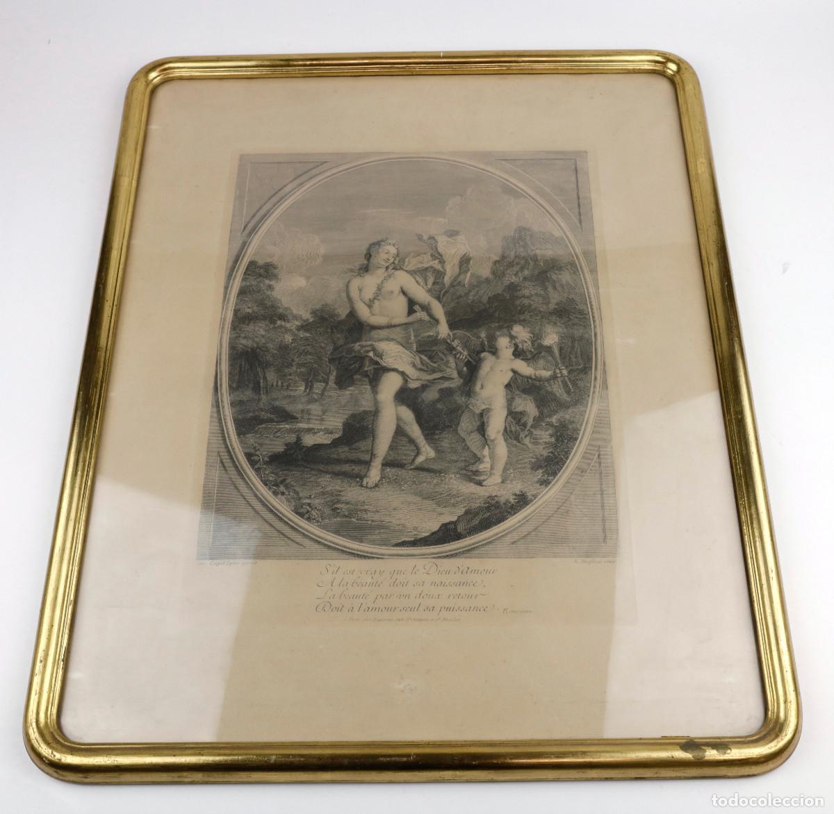 Antiquit&eacute;s: MARCO DORADO 1940'S. 47X56CM. GALCE: 52,5x42,5cm.