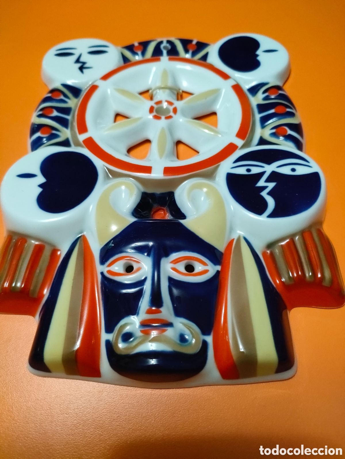 Antig&uuml;edades: Mascara de boteiro Sargadelos - Foto 3
