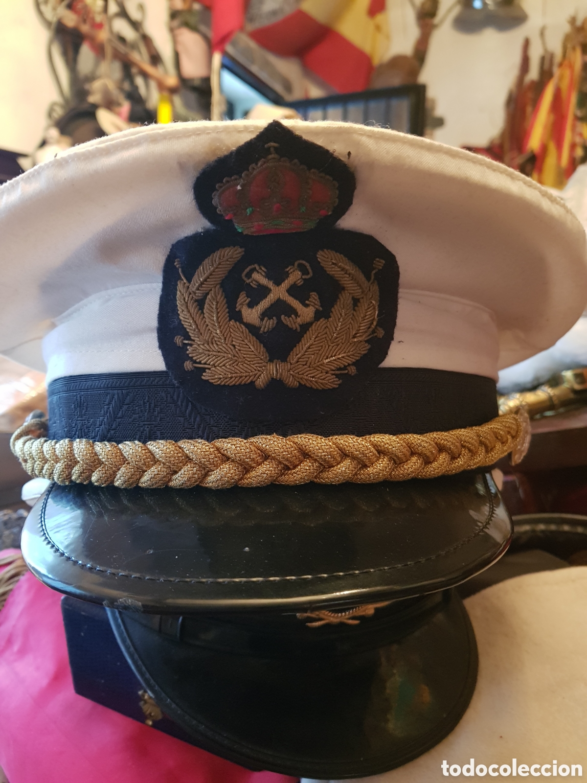 Antig&uuml;edades: ANTIGUA GORRA DE LA MARINA ESPA&Ntilde;OLA &Eacute;POCA DE FRANCO