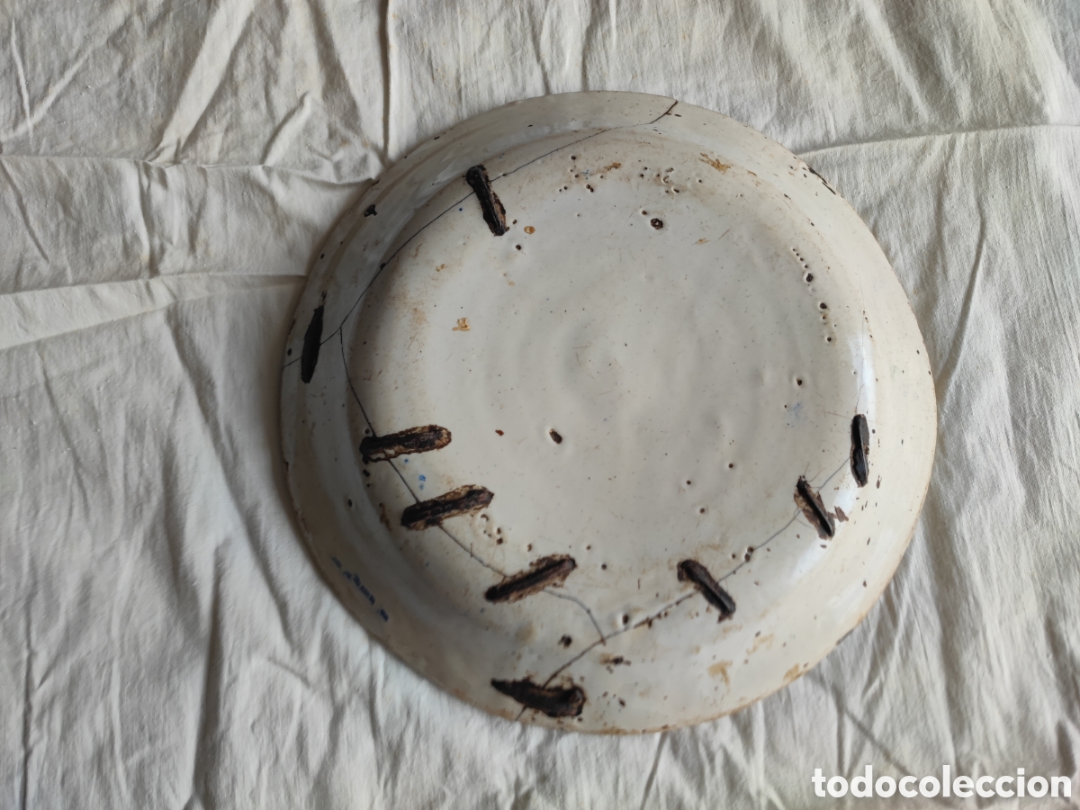 Antig&uuml;edades: PLATO ANTIGUO DE MANISES DEL SIGLO XIX - Foto 3