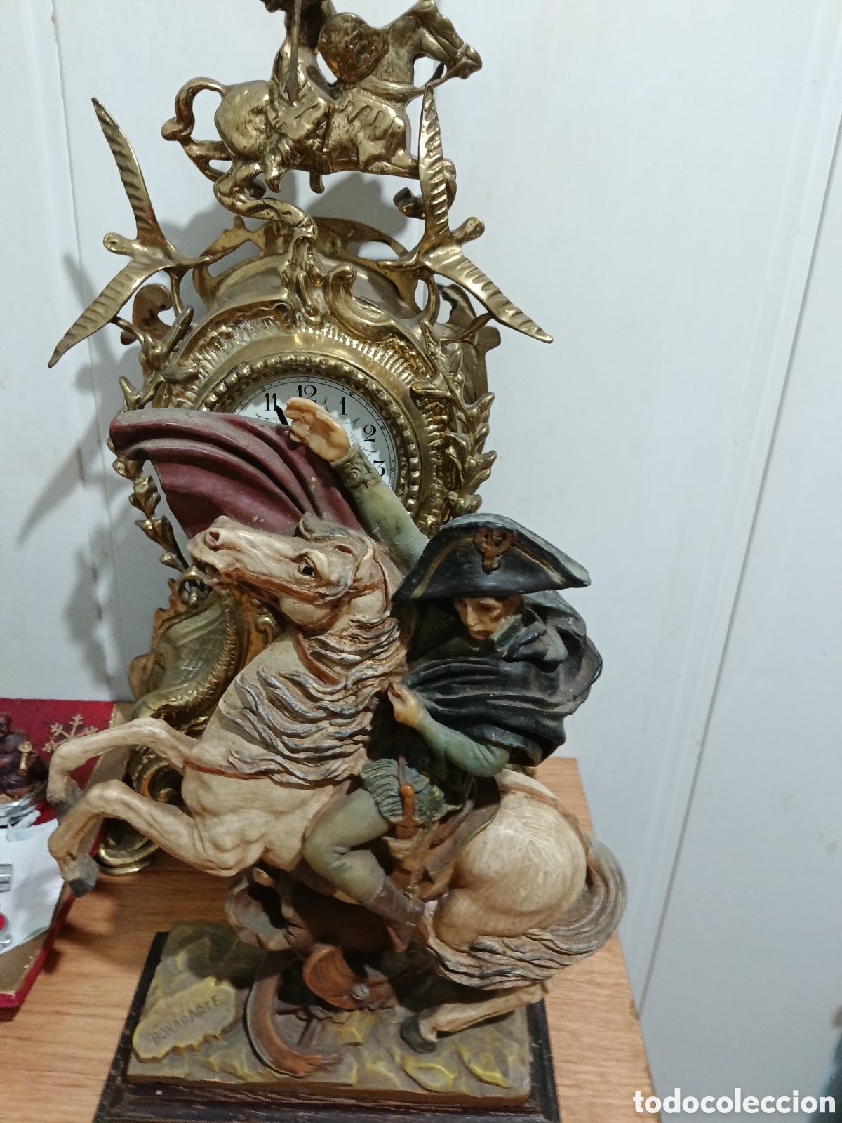 Antig&uuml;edades: Estatua de Napole&oacute;n Bonaparte Cruzado Los Alpes