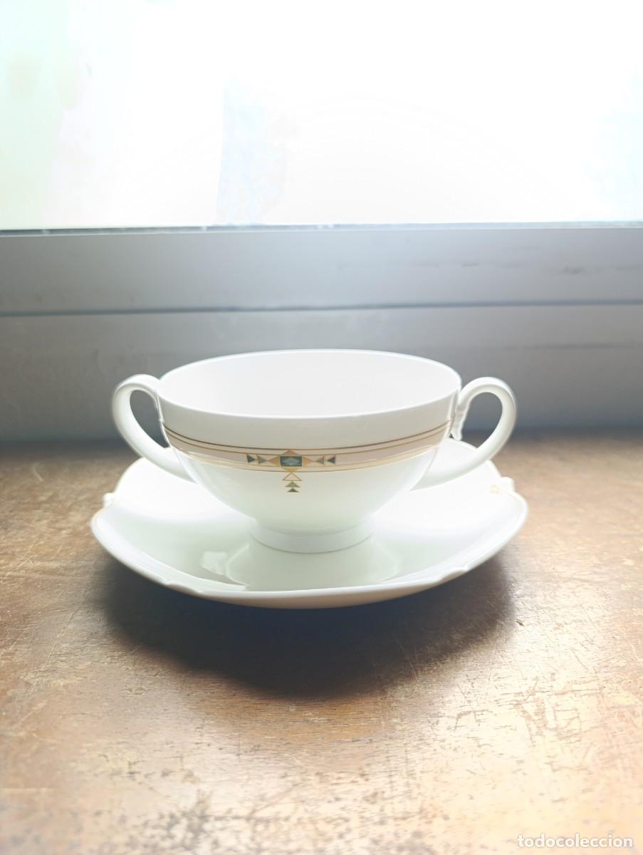 Antig&uuml;edades: Bonito tazon sopero de porcelana Heinrich bone china, modelo de Paloma Picasso