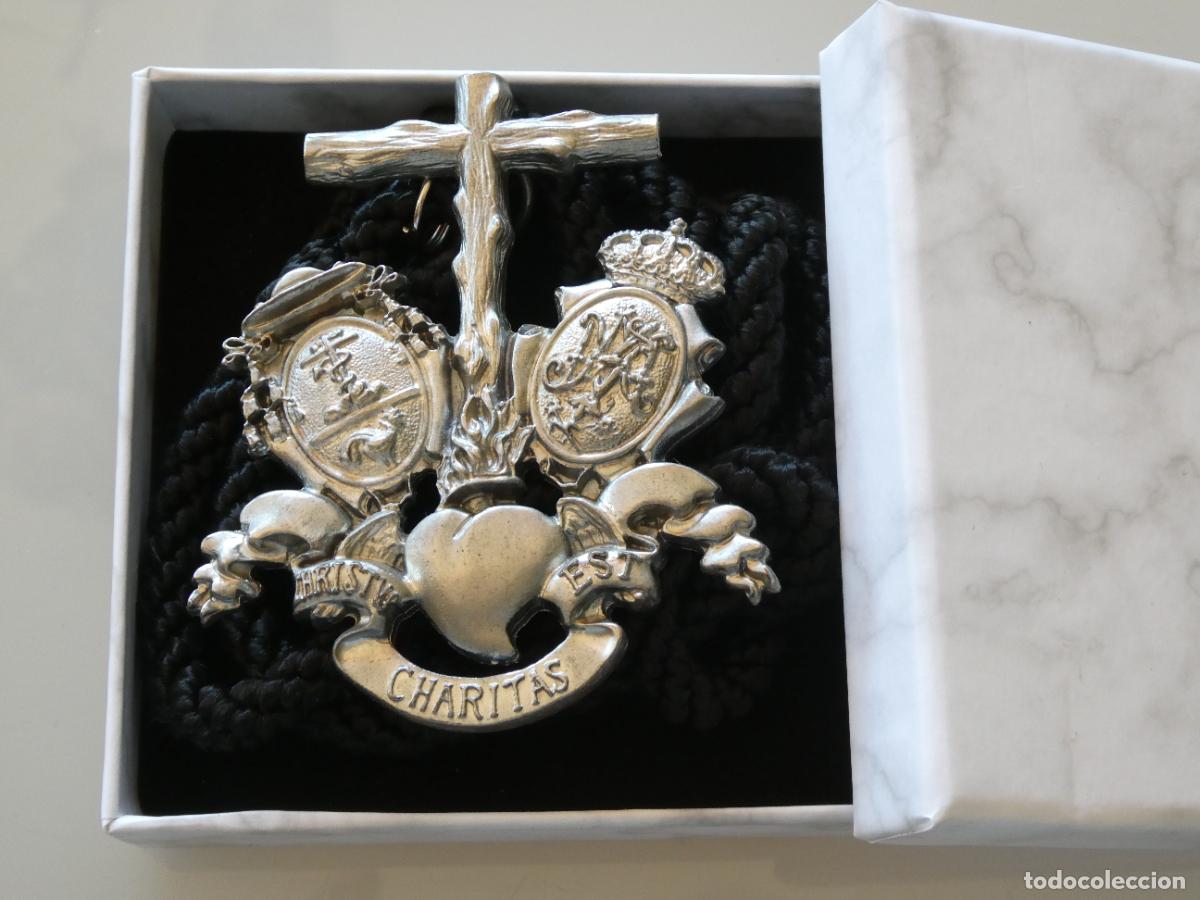 Antig&uuml;edades: MEDALLA MEDALL&Oacute;N RELIGIOSO. COFRAD&Iacute;A CRISTO AGON&Iacute;A MARIA PENAS M&Aacute;LAGA. CON CAJA 100GR