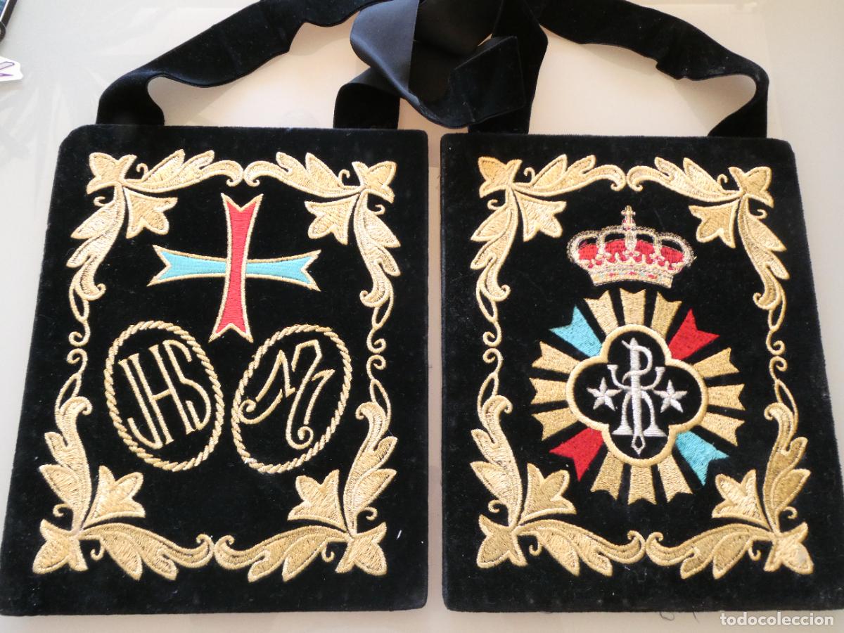 Antig&uuml;edades: DISPONIBLE ESCAPULARIO HERMANAD SEMANA SANTA M&Aacute;LAGA SANTO TRASLADO Y NTRA SRA SOLEDAD. 280GR