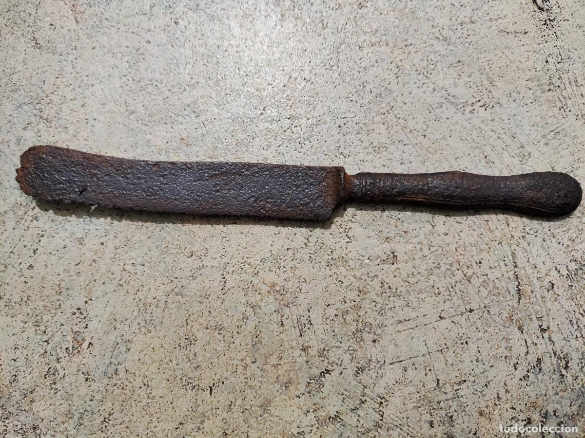 Antig&uuml;edades: ANTIGUO CUCHILLO DE FORJA,CON MARCA. - Foto 3
