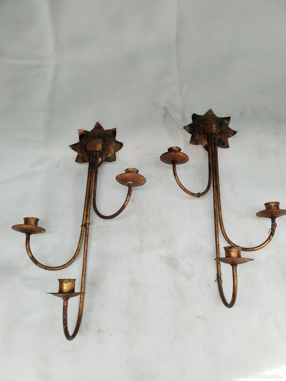 Antig&uuml;edades: antiguos apliques de forja dorados