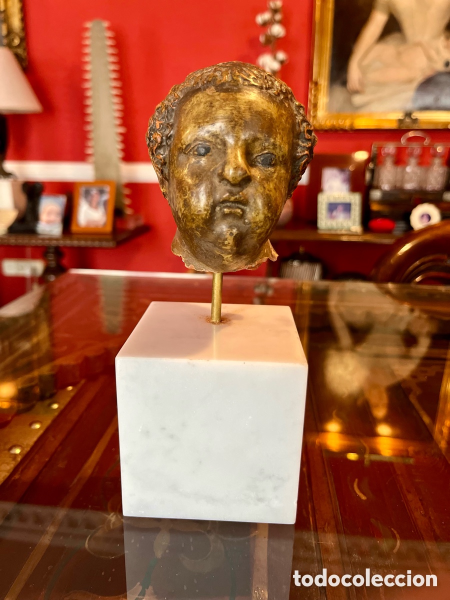 Antig&uuml;edades: Cabeza barroca de querub&iacute;n