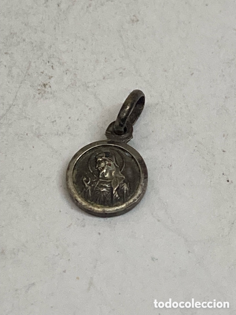 Antig&uuml;edades: Medalla de plata religiosa C562 - Foto 1