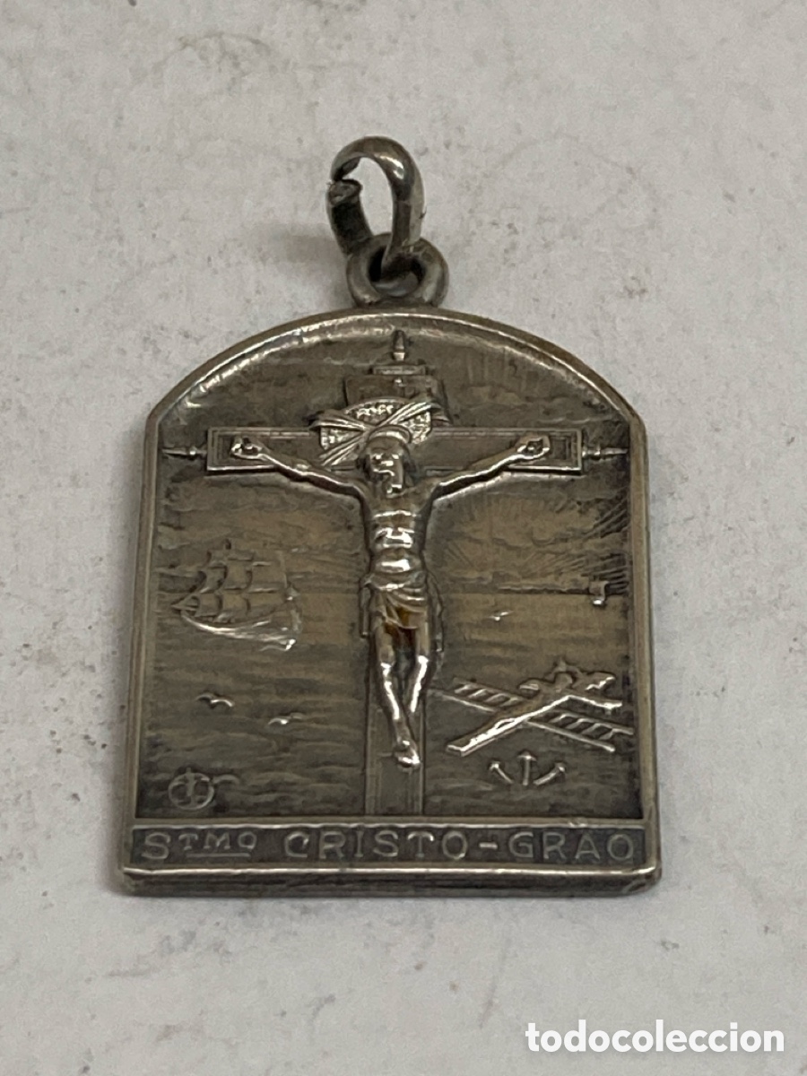 Antig&uuml;edades: Medalla de plata religiosa C582 - Foto 1