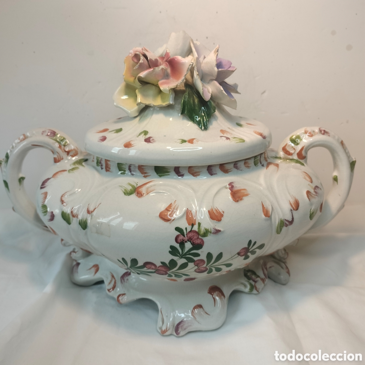 Antig&uuml;edades: Sopera Porcelana - Bassano - Italia