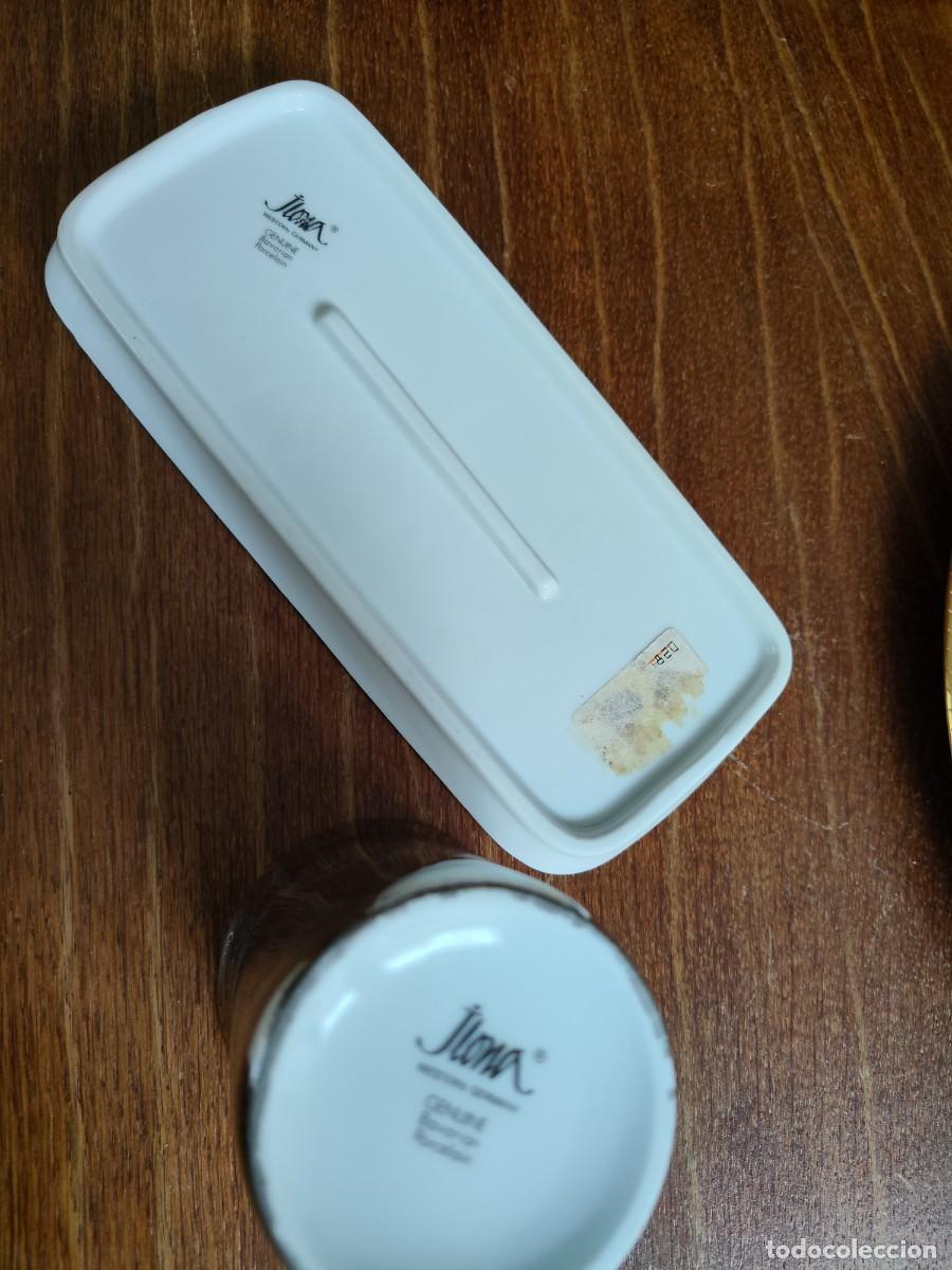 Antig&uuml;edades: Bandeja y vaso porcelana de bavaria
