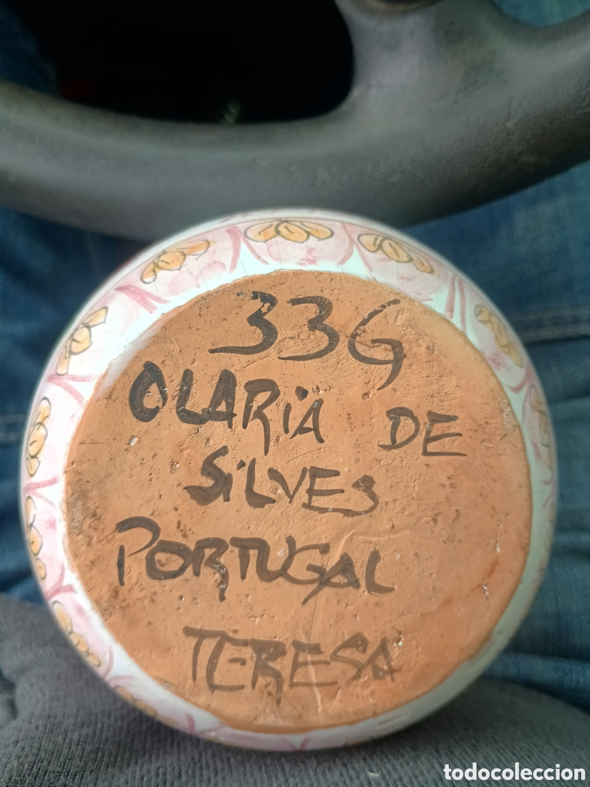 Antig&uuml;edades: Cer&aacute;mica Portugal jarra florero