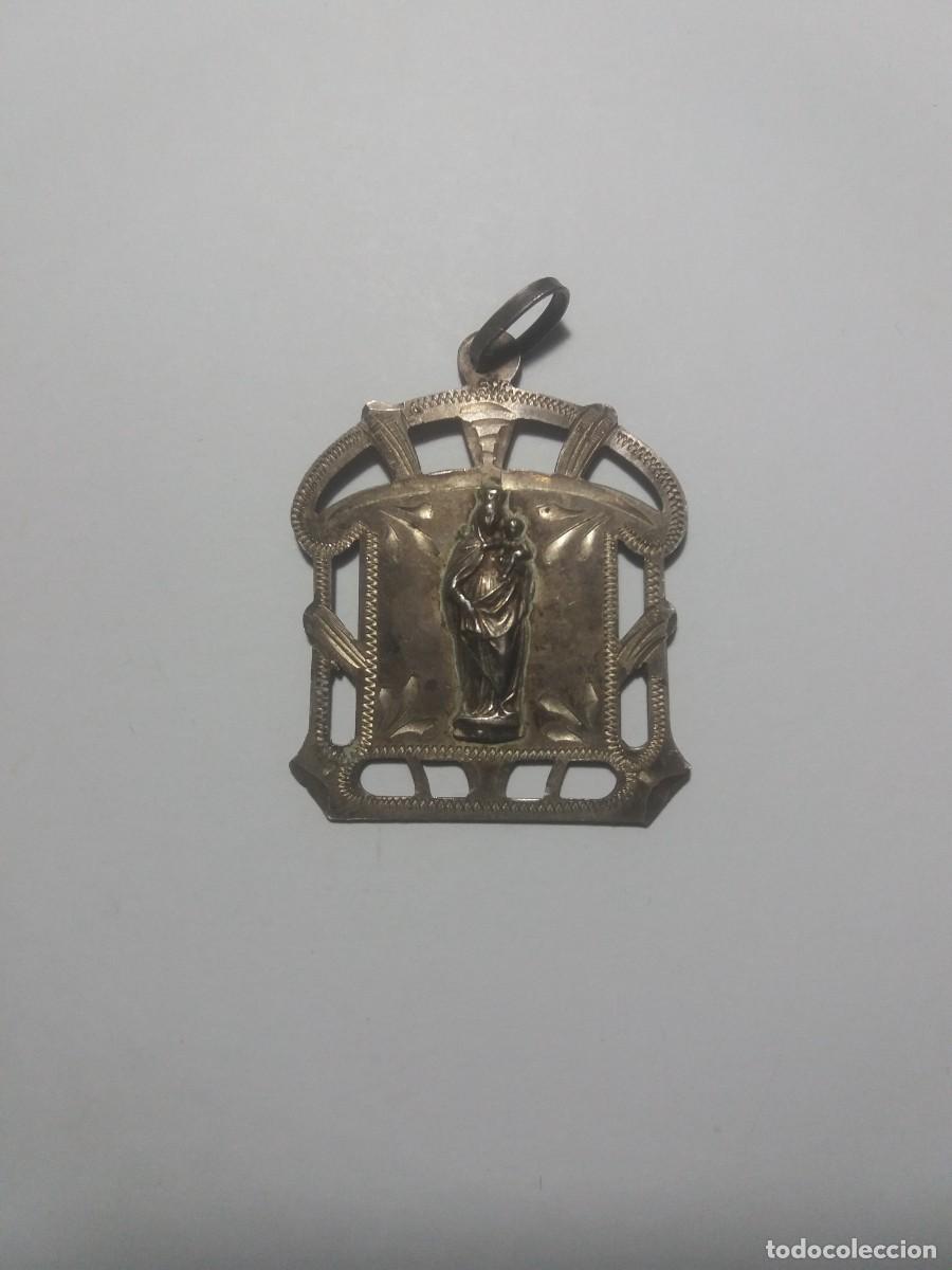 Antig&uuml;edades: Medalla Religiosa VIRGEN DEL PILAR -plata-