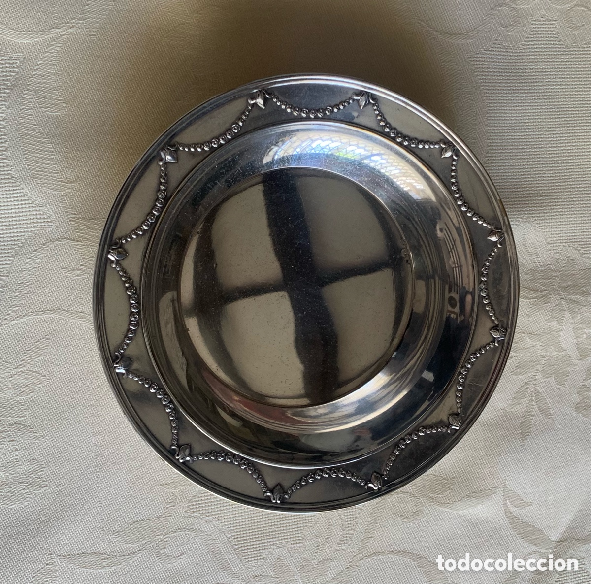 Antig&uuml;edades: Cuenco plateado vintage