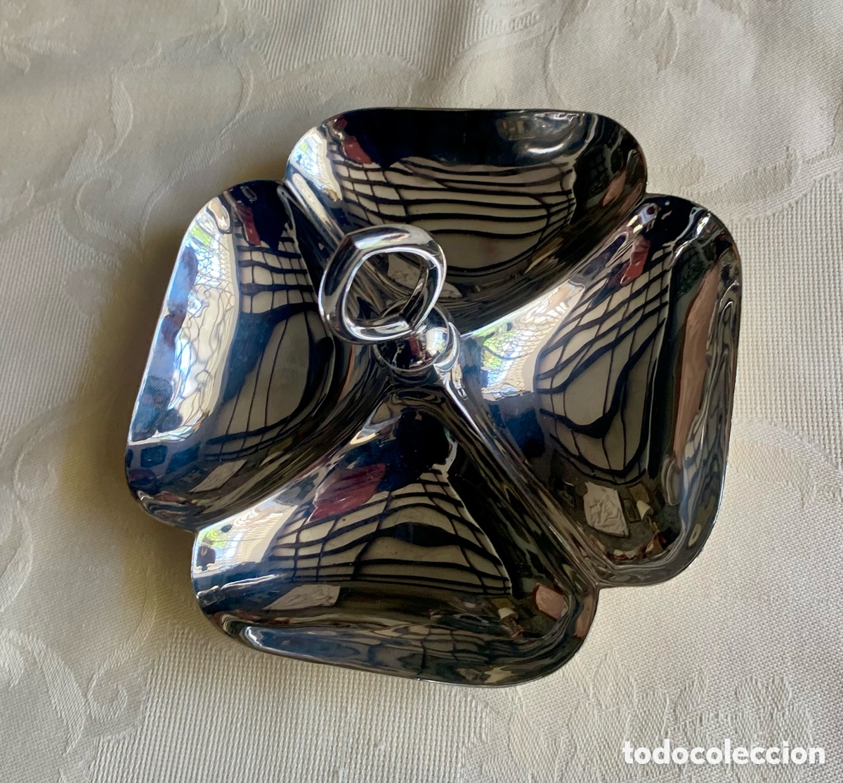 Antig&uuml;edades: Plato vintage plateado