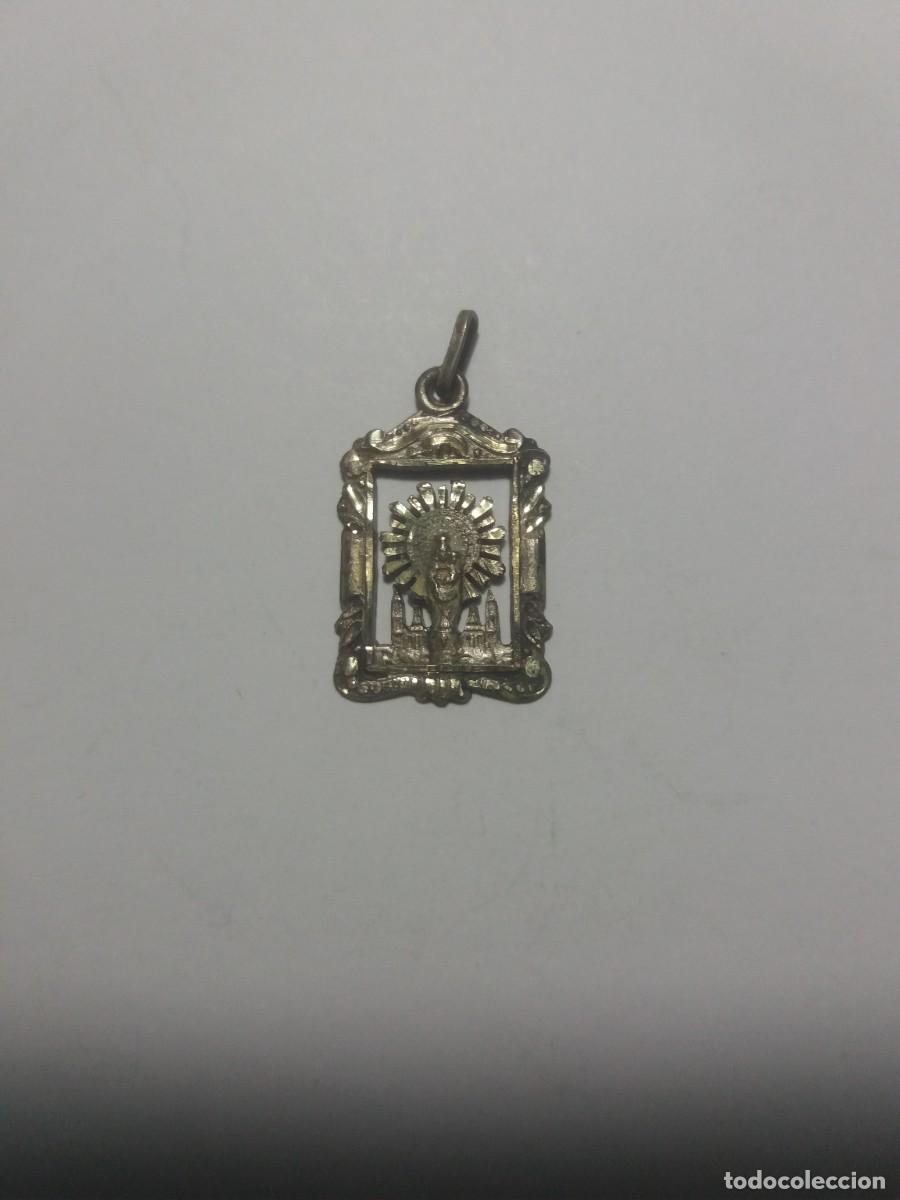 Antig&uuml;edades: Medalla Religiosa VIRGEN DEL PILAR -plata-