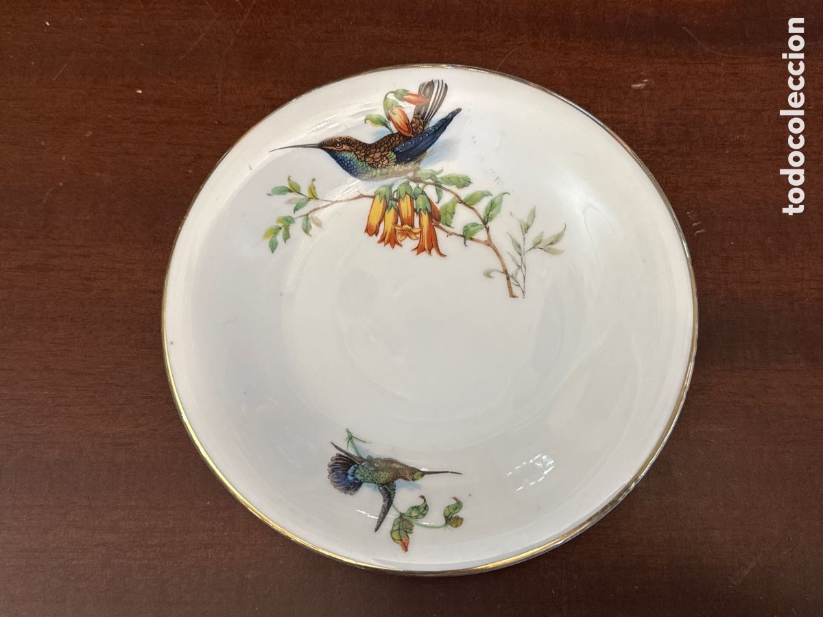 Antig&uuml;edades: BONITO PLATO VINTAGE DE PORCELANA DE LIMOGES. 17 CM DE DI&Aacute;METRO