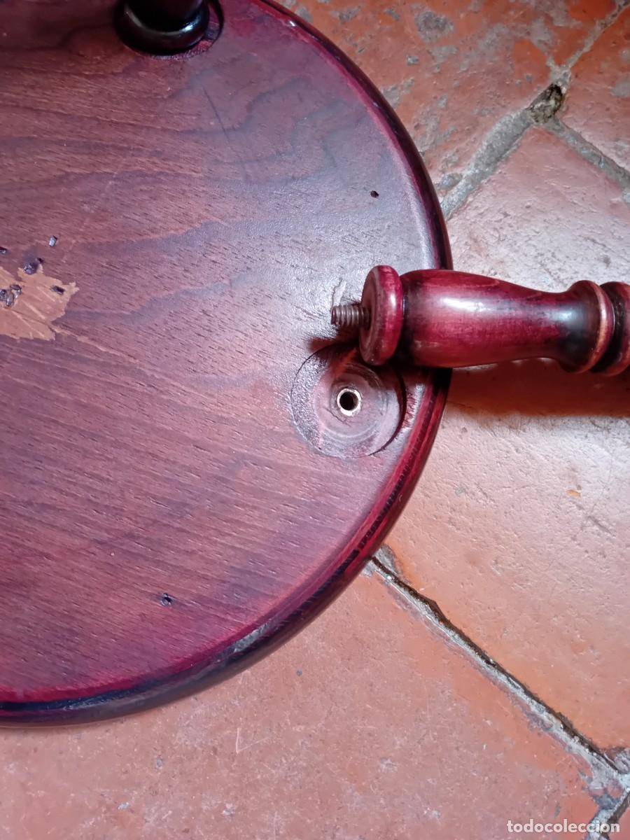 Antig&uuml;edades: Banqueta de madera maciza d&eacute;cada de los 80 - Foto 4
