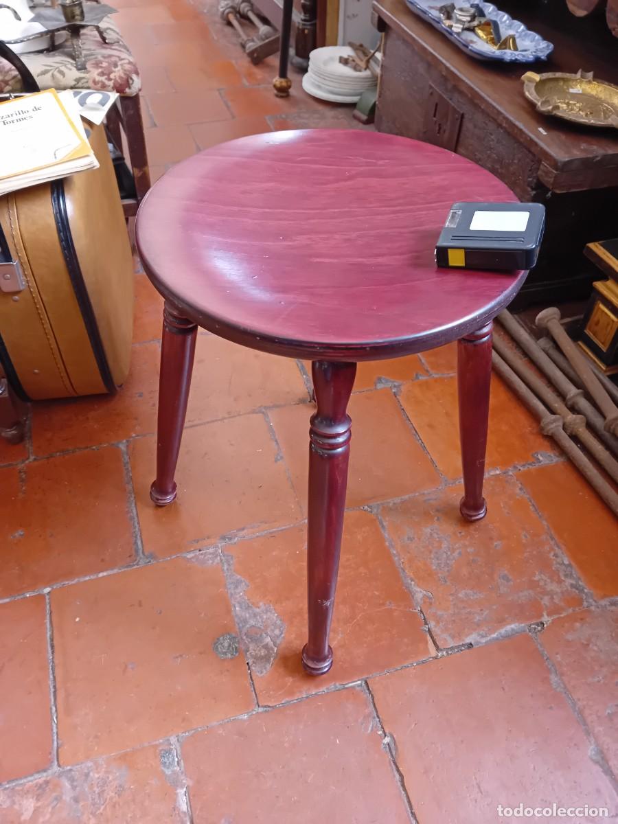 Antig&uuml;edades: Banqueta de madera maciza d&eacute;cada de los 80 - Foto 6