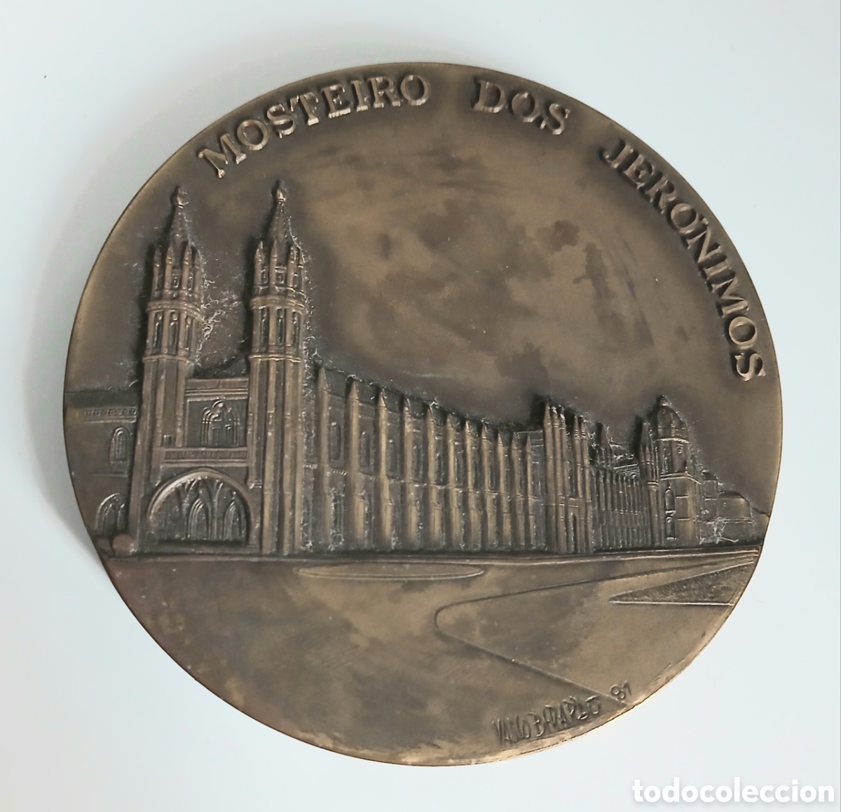 Antig&uuml;edades: Medalla Bronce Vasco Berardo 1981 - Mosteiro dos Jer&oacute;nimos - Edici&oacute;n Limitada 258/700 - 80mm / 270g