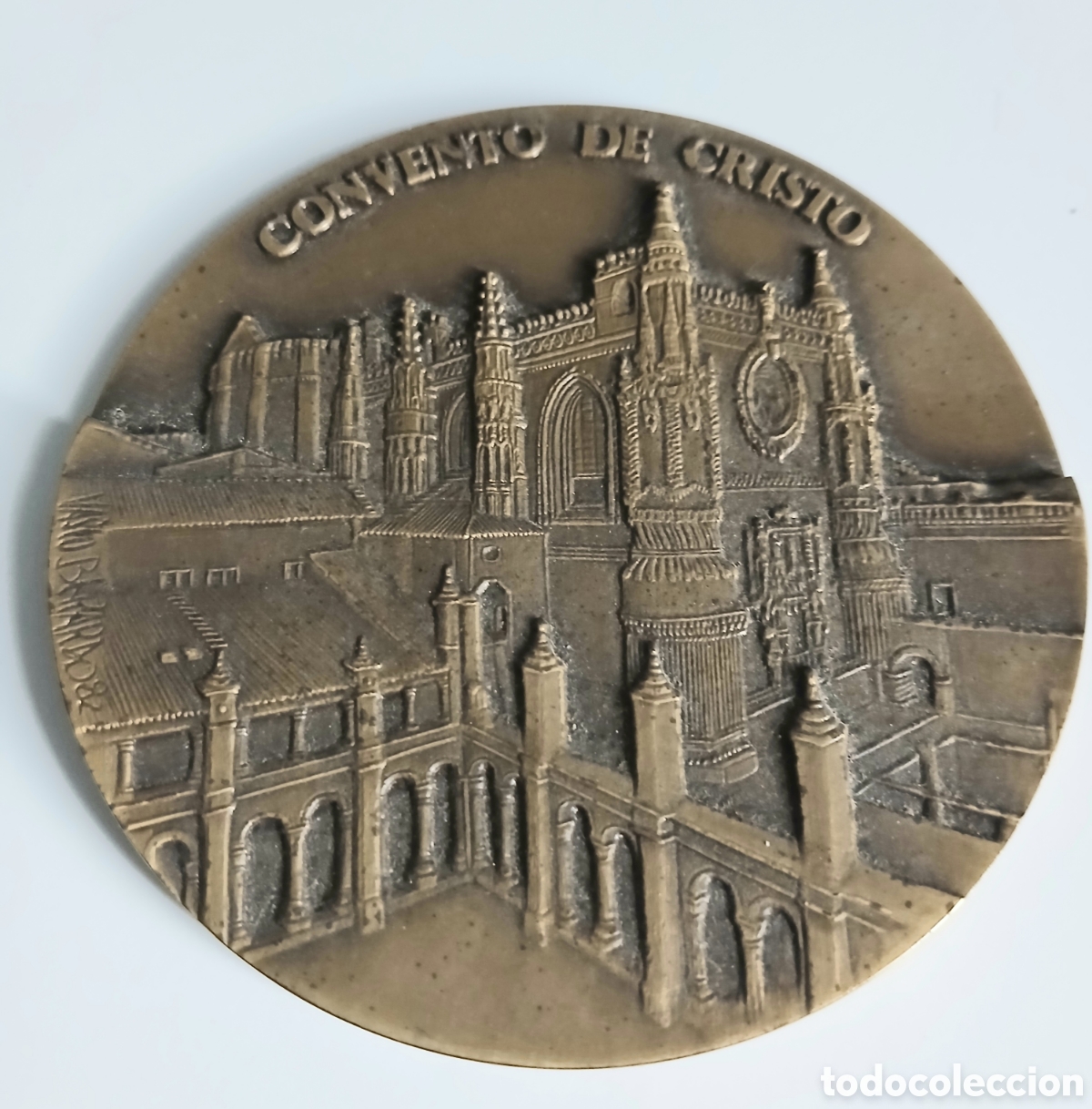 Antig&uuml;edades: Medalla Conmemorativa Manuelina convento de Cristo ( Tomar ) Numerada 258/700 - Vasco Berardo 1982