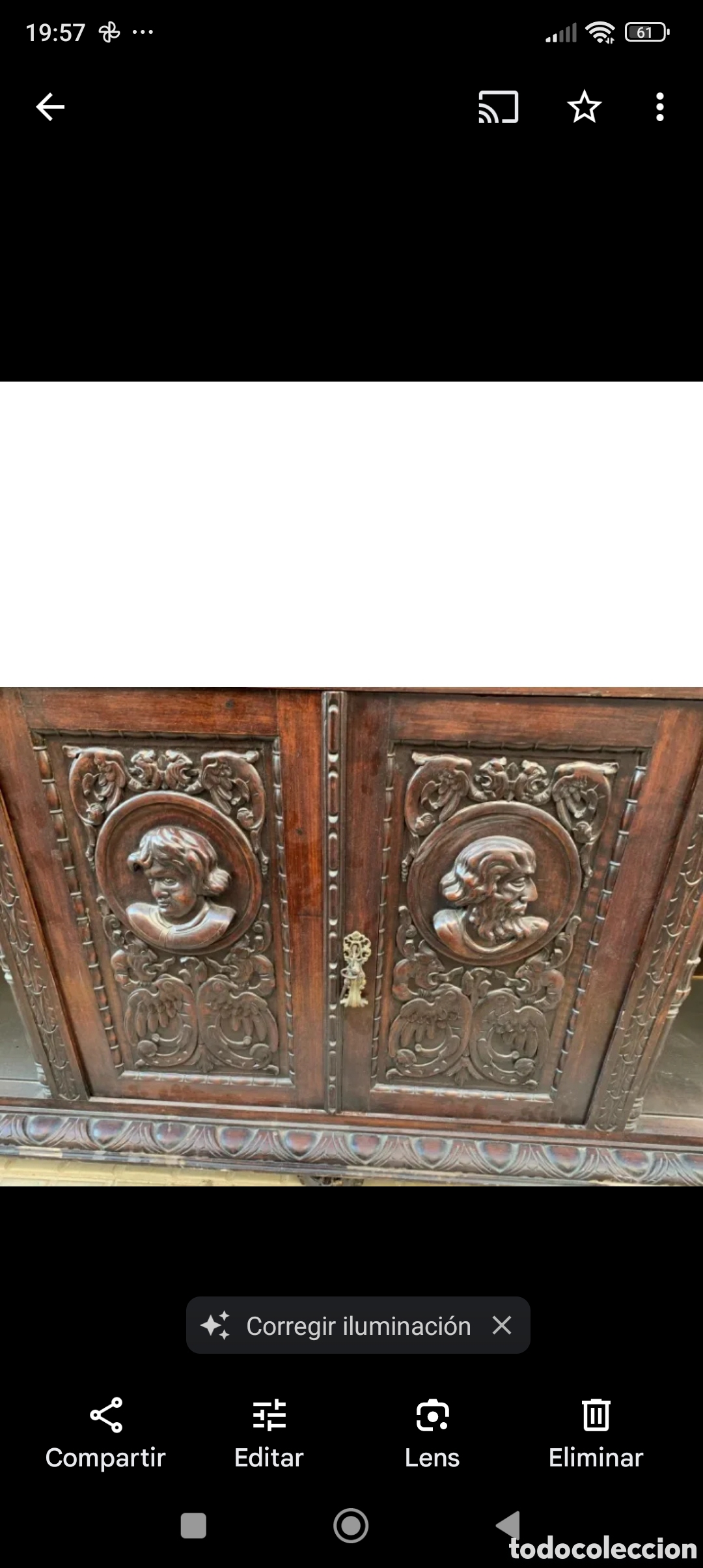 Antig&uuml;edades: MUEBLE ANTIGUO TALLADO - Foto 2