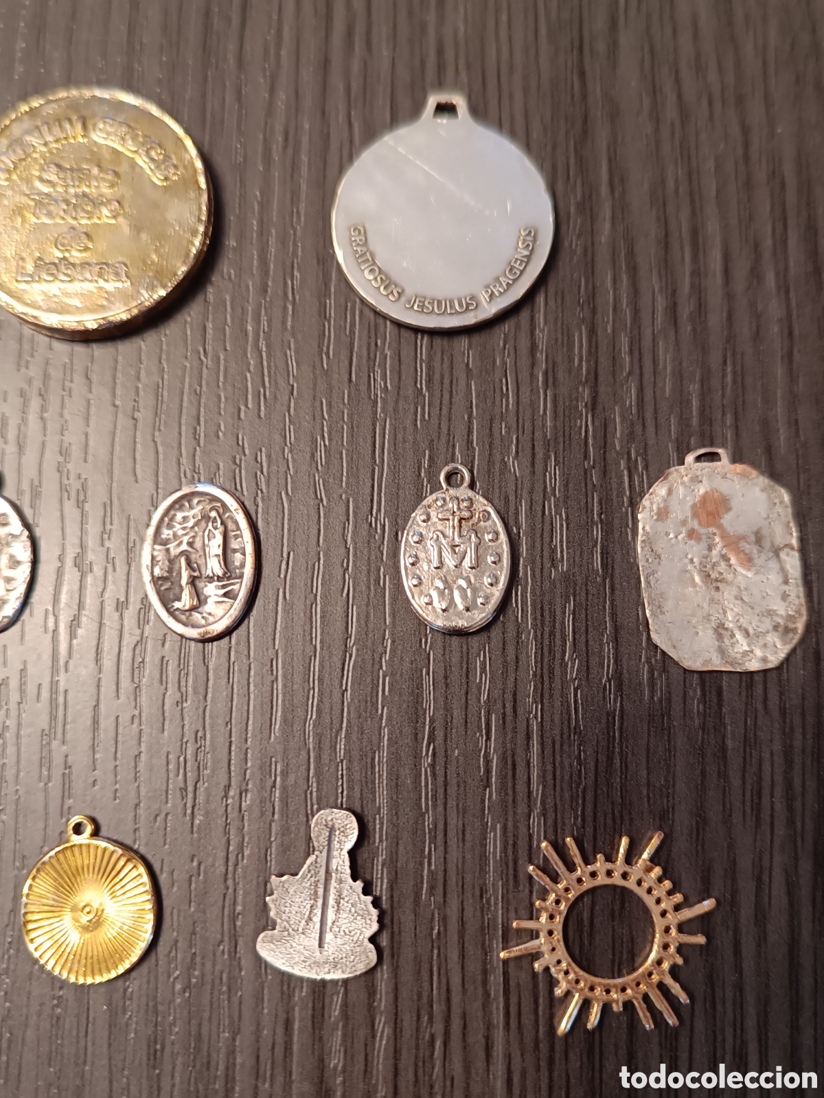 Antig&uuml;edades: Lote 12 Objetos Art&iacute;culos Eclesi&aacute;sticos - Foto 5