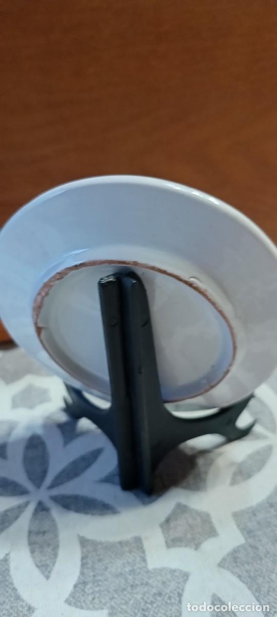 Antig&uuml;edades: Plato de porcelana con refran - Foto 2