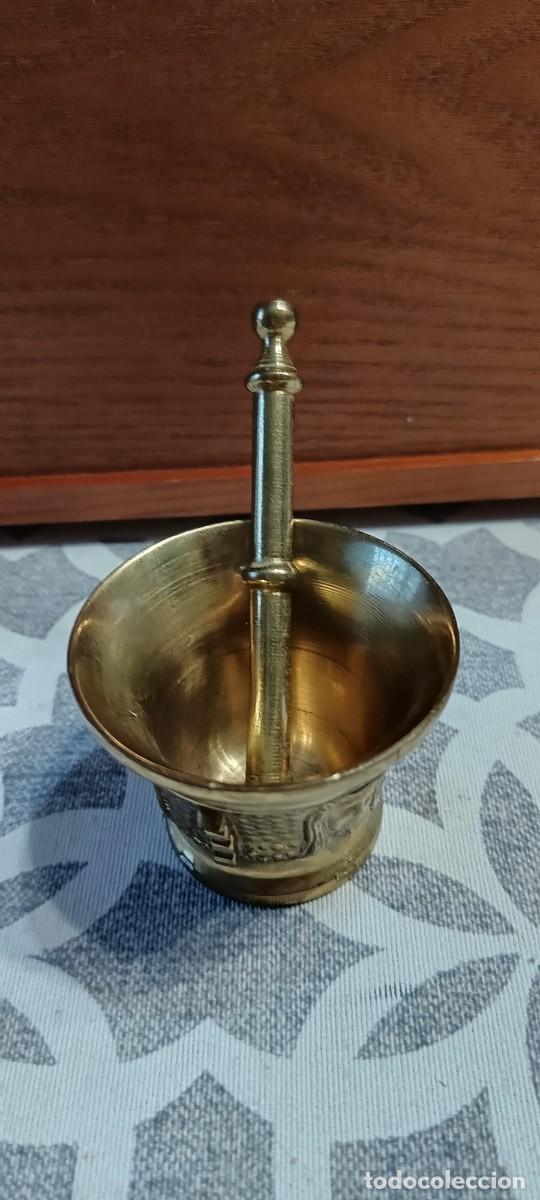 Antig&uuml;edades: Almirez de bronce antiguo muy bonito - Foto 2