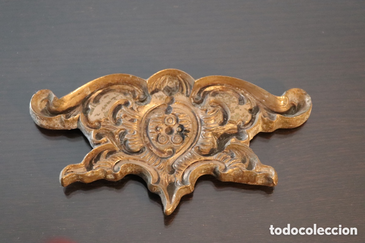 Antig&uuml;edades: Molde de fundici&oacute;n antiguo siglo XIX para elemento decorativo de bronce