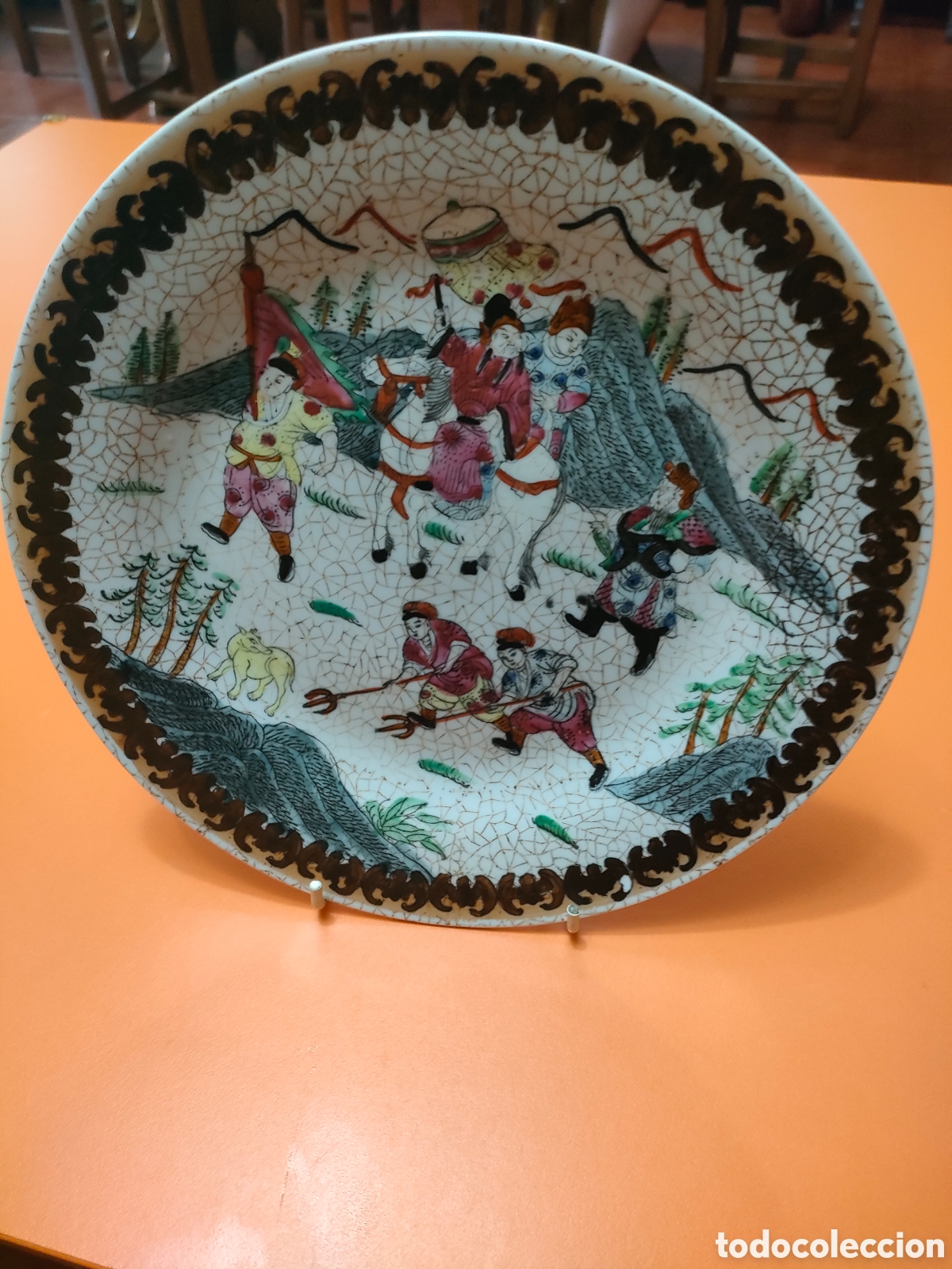 Antig&uuml;edades: Antiguo plato chino a&ntilde;os 50
