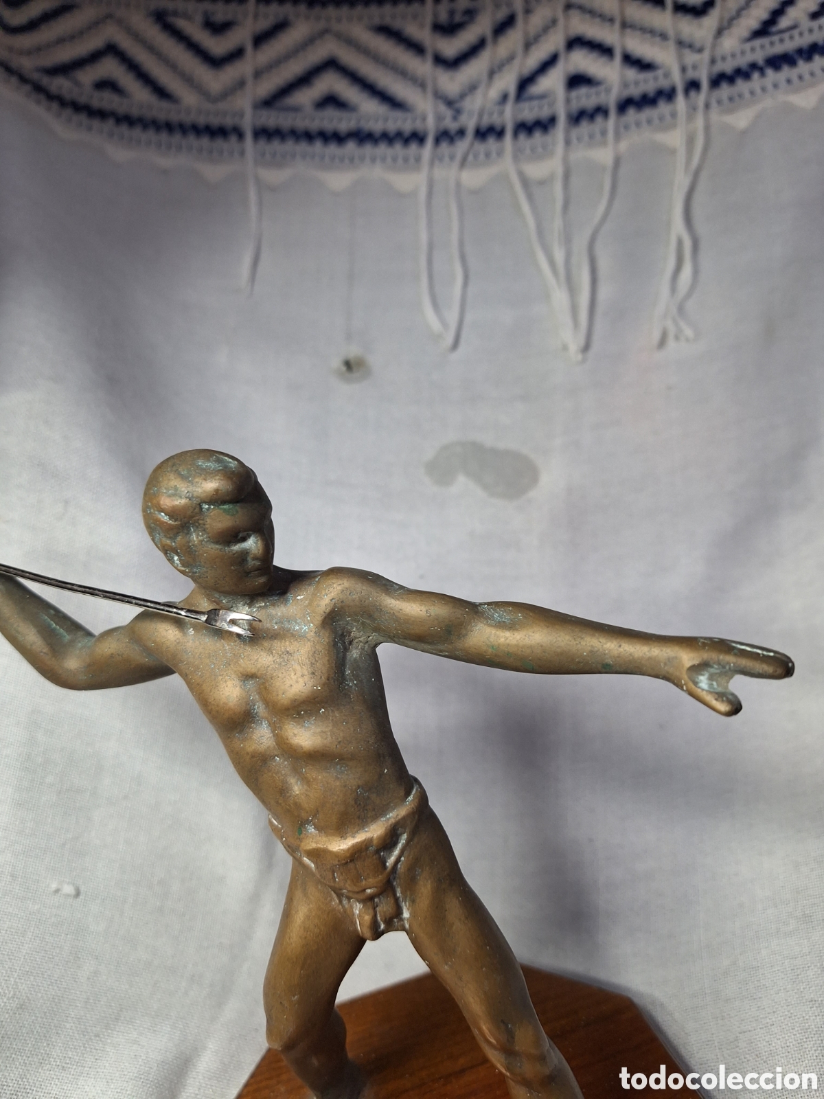 Antig&uuml;edades: Antiguo bronce lanzador - Foto 2