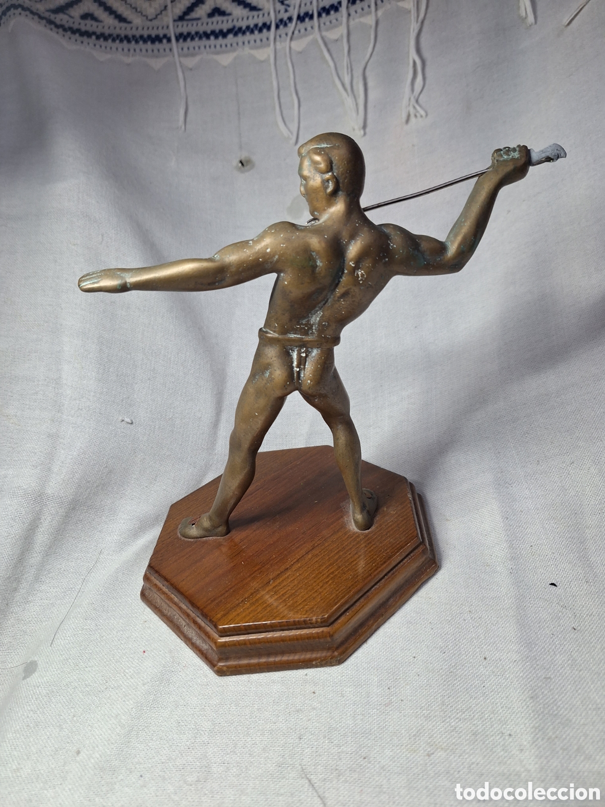 Antig&uuml;edades: Antiguo bronce lanzador - Foto 4