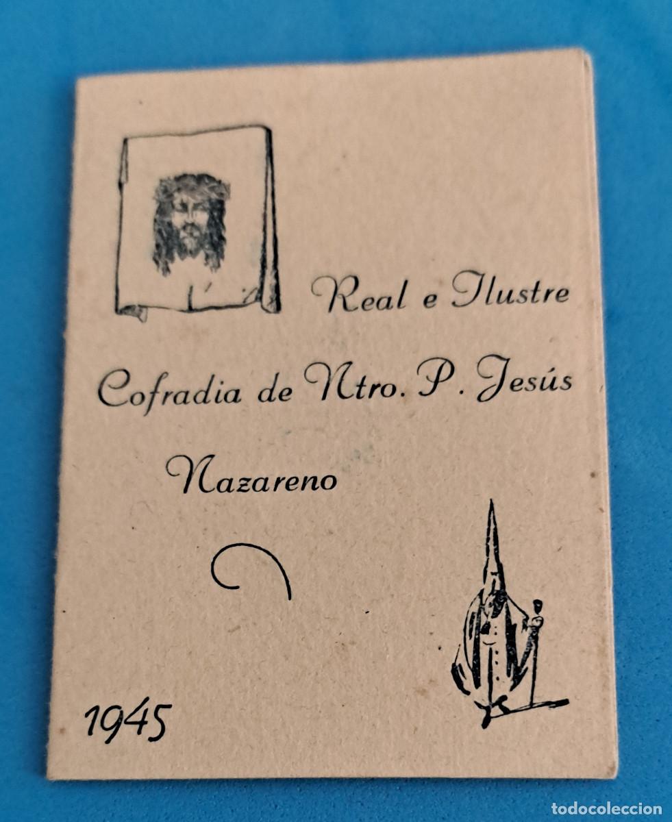 Antig&uuml;edades: CARTAGENA ( Murcia ) - AGRUPACION DE LA VER&Oacute;NICA Y SANTA FAZ DE CRISTO - A&Ntilde;O 1945 -CON FOTO ORIGINAL