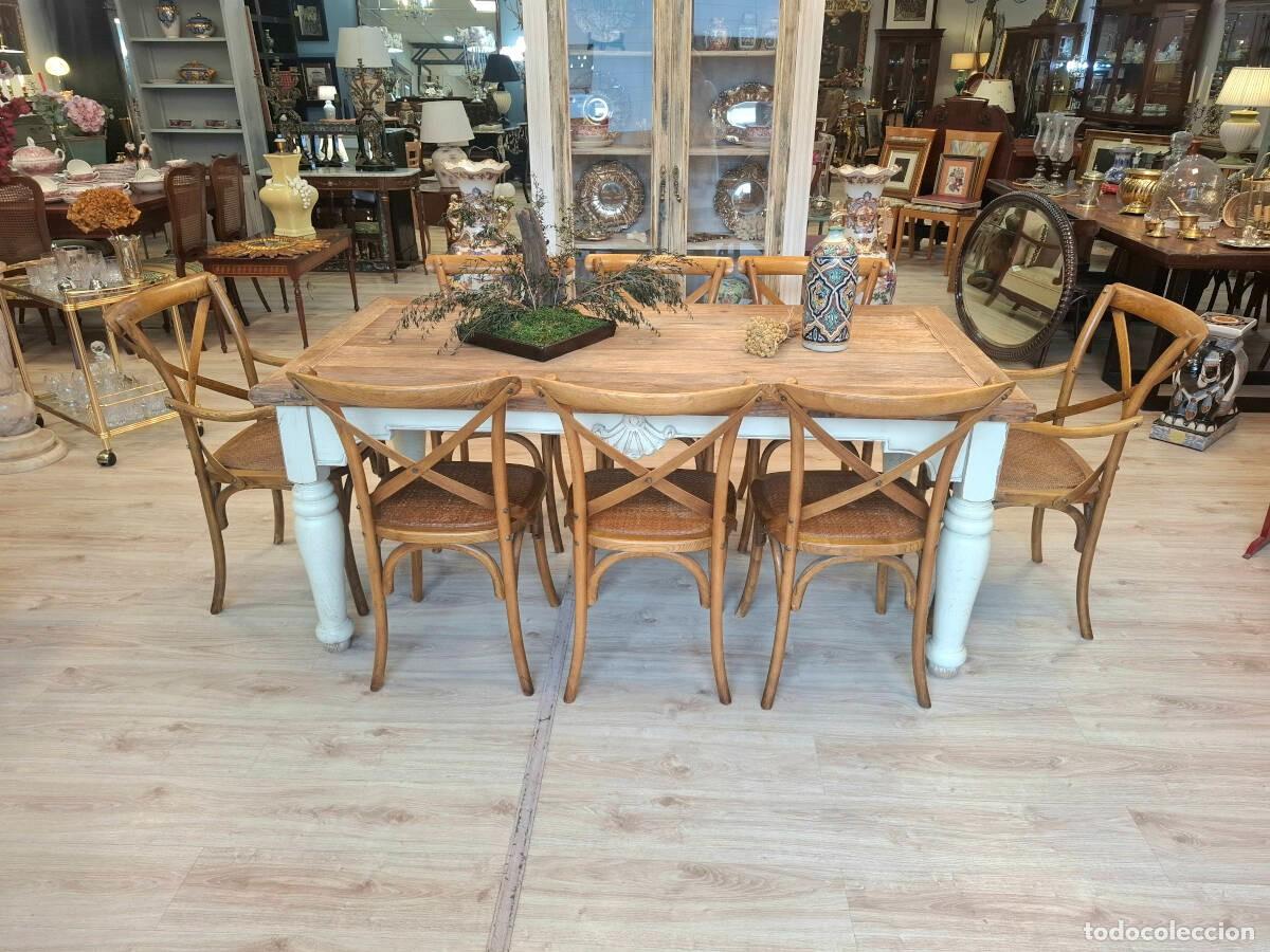 Antig&uuml;edades: Conjunto de comedor estilo provenzal