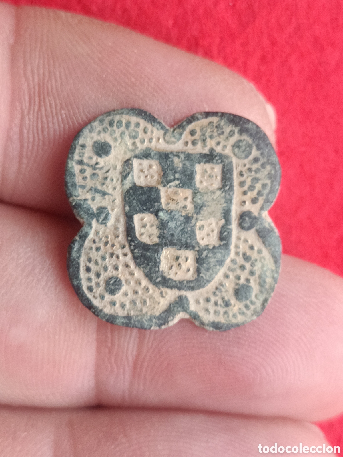 Antig&uuml;edades: Aplique medieval con escudo - Foto 3