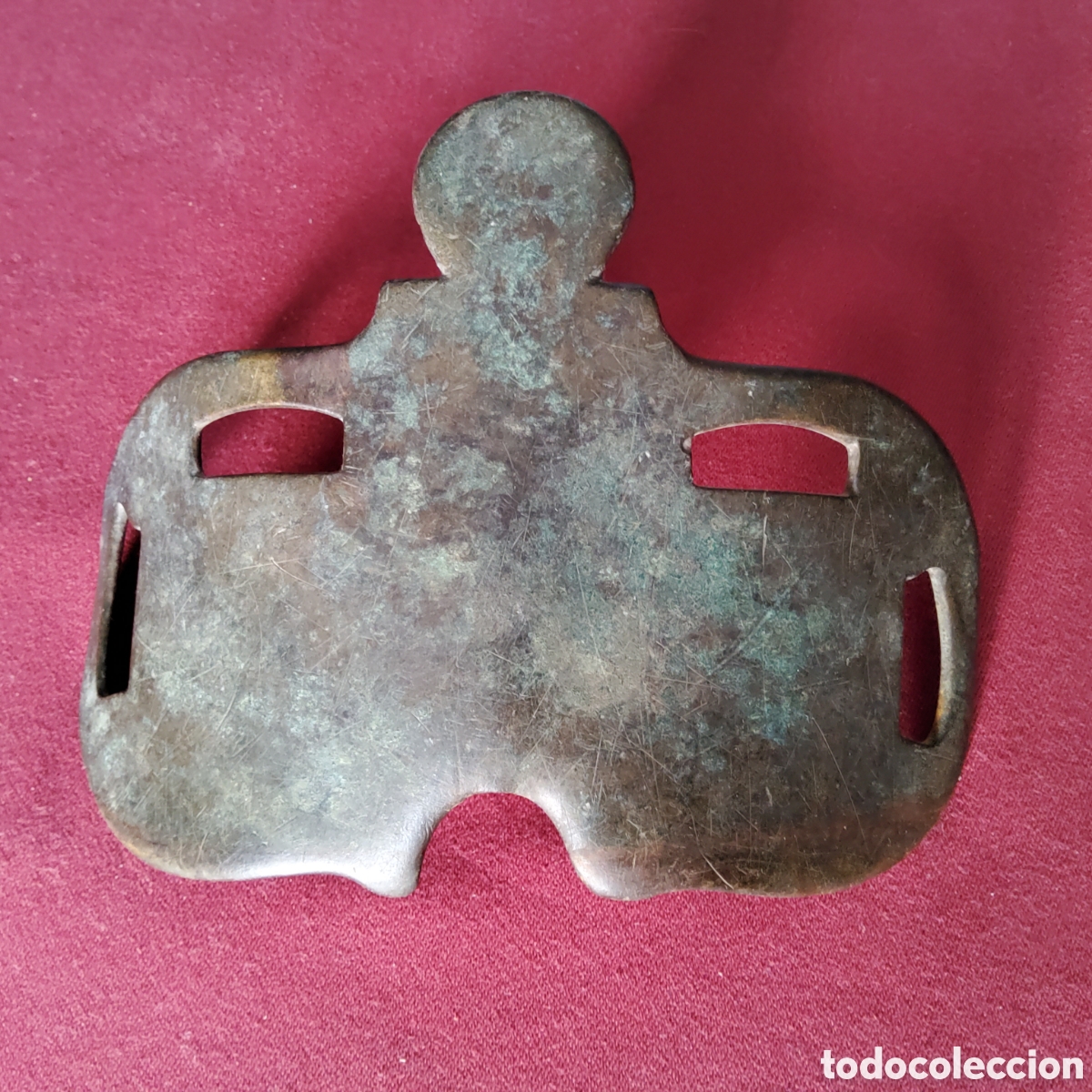 Antig&uuml;edades: ANTIGUA MUSEROLA DE BRONCE PARA CABALLO - Foto 2