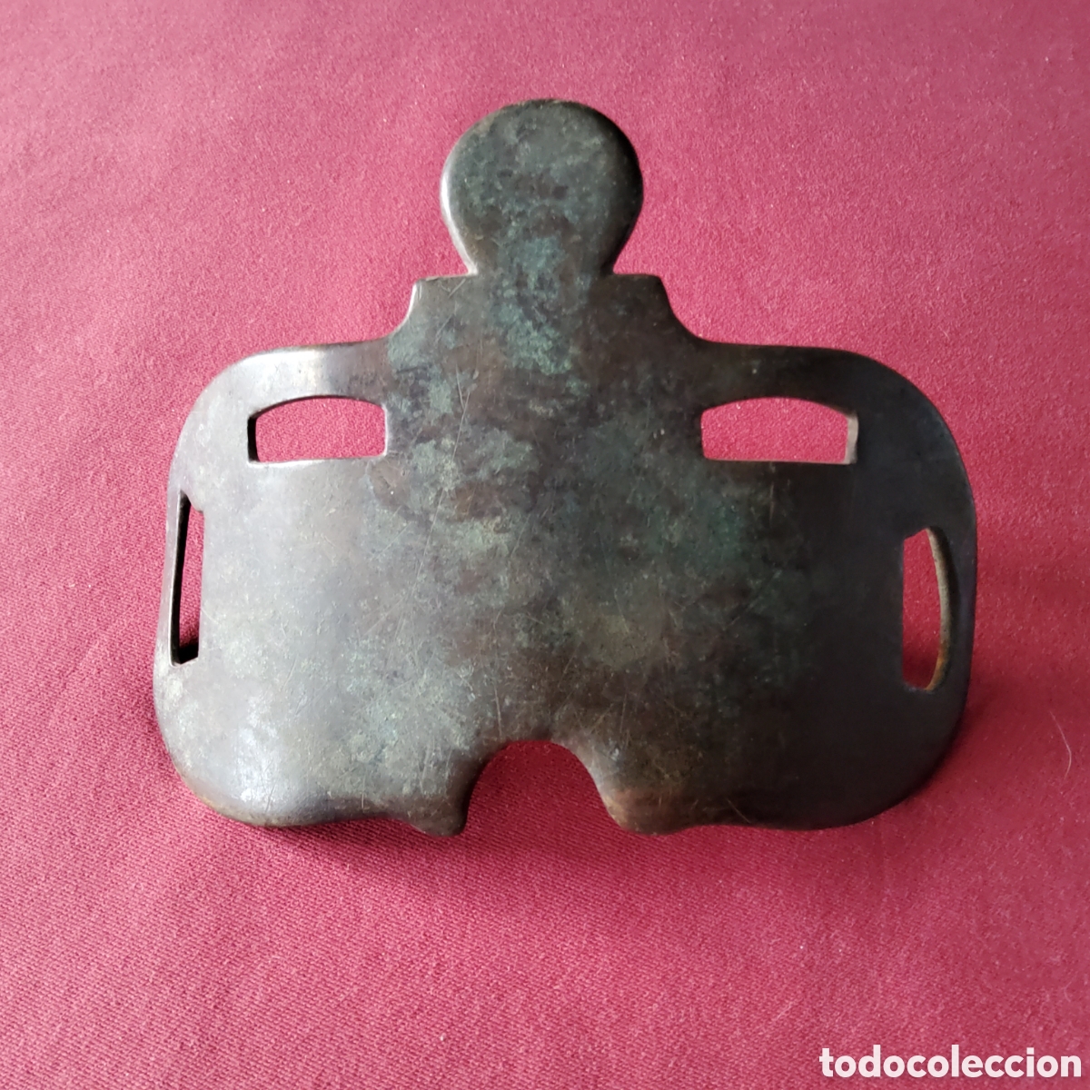 Antig&uuml;edades: ANTIGUA MUSEROLA DE BRONCE PARA CABALLO - Foto 3