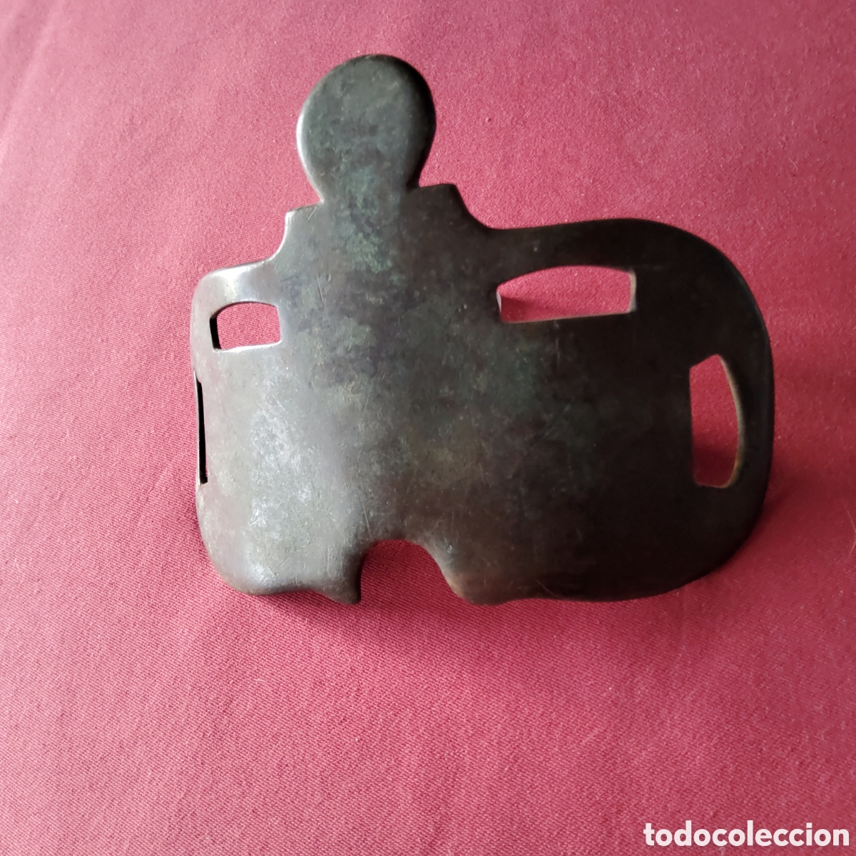 Antig&uuml;edades: ANTIGUA MUSEROLA DE BRONCE PARA CABALLO - Foto 4