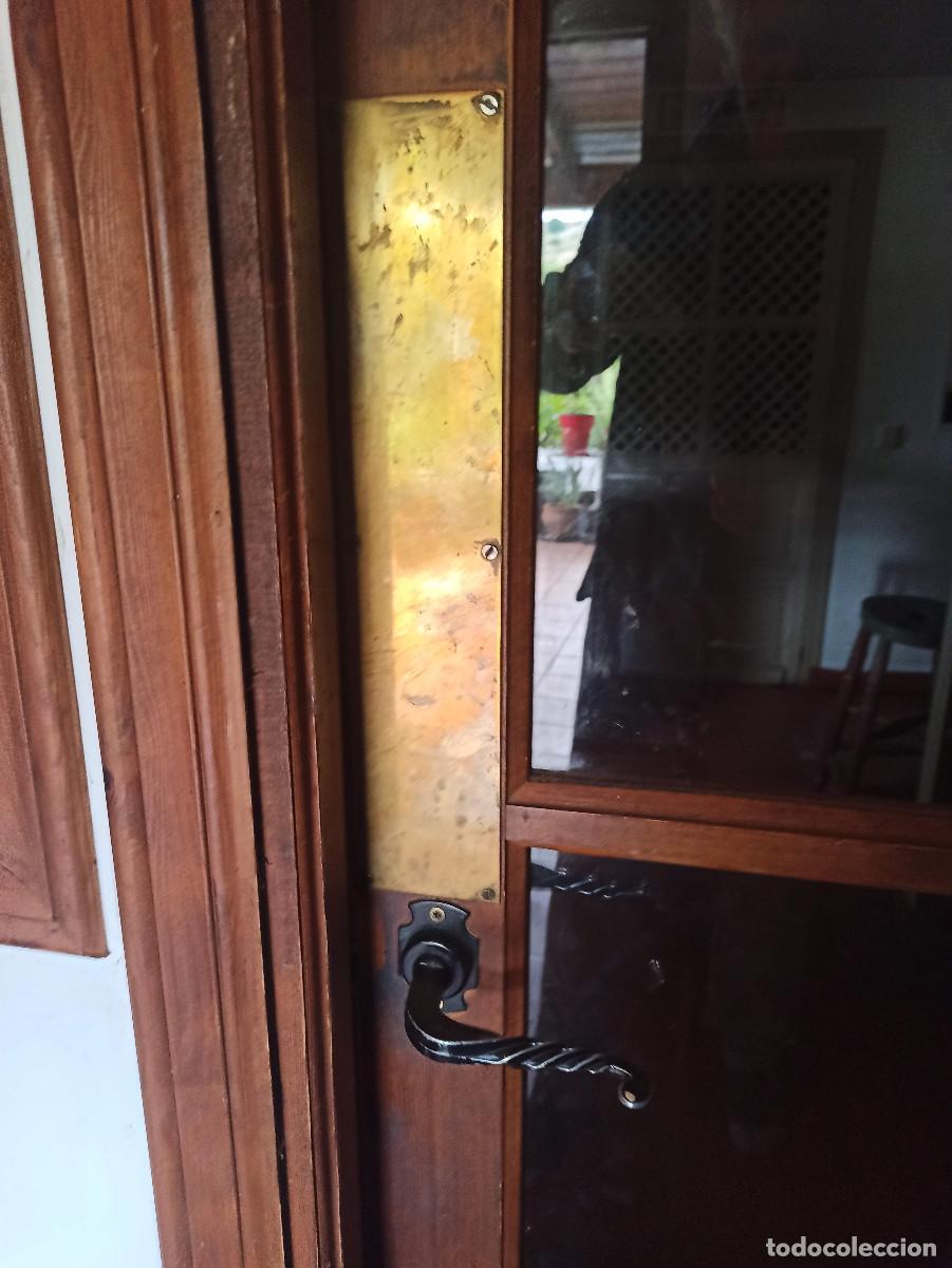 Antig&uuml;edades: Empuja puertas laton (8)de laton empuje de puertas