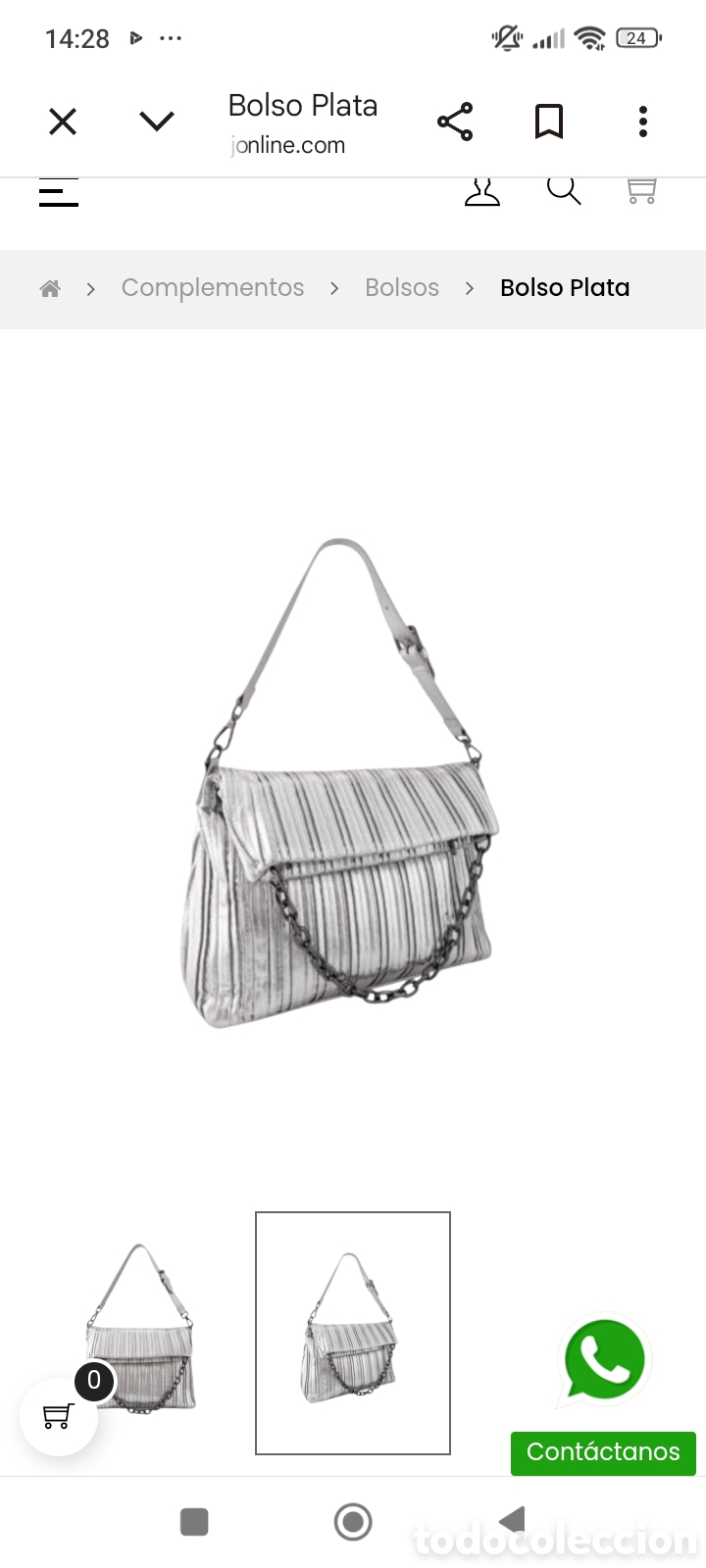 Antig&uuml;edades: Bolso Plata asa cadena - Foto 3
