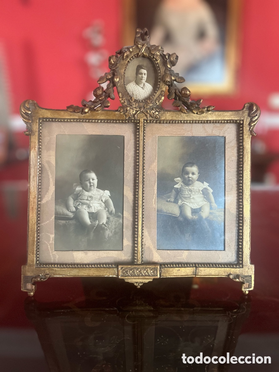 Antig&uuml;edades: Portaretratos Art Nouveau con fotos originales